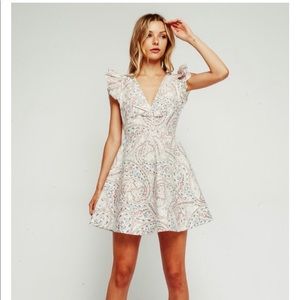 Paisley Ruffle Dress